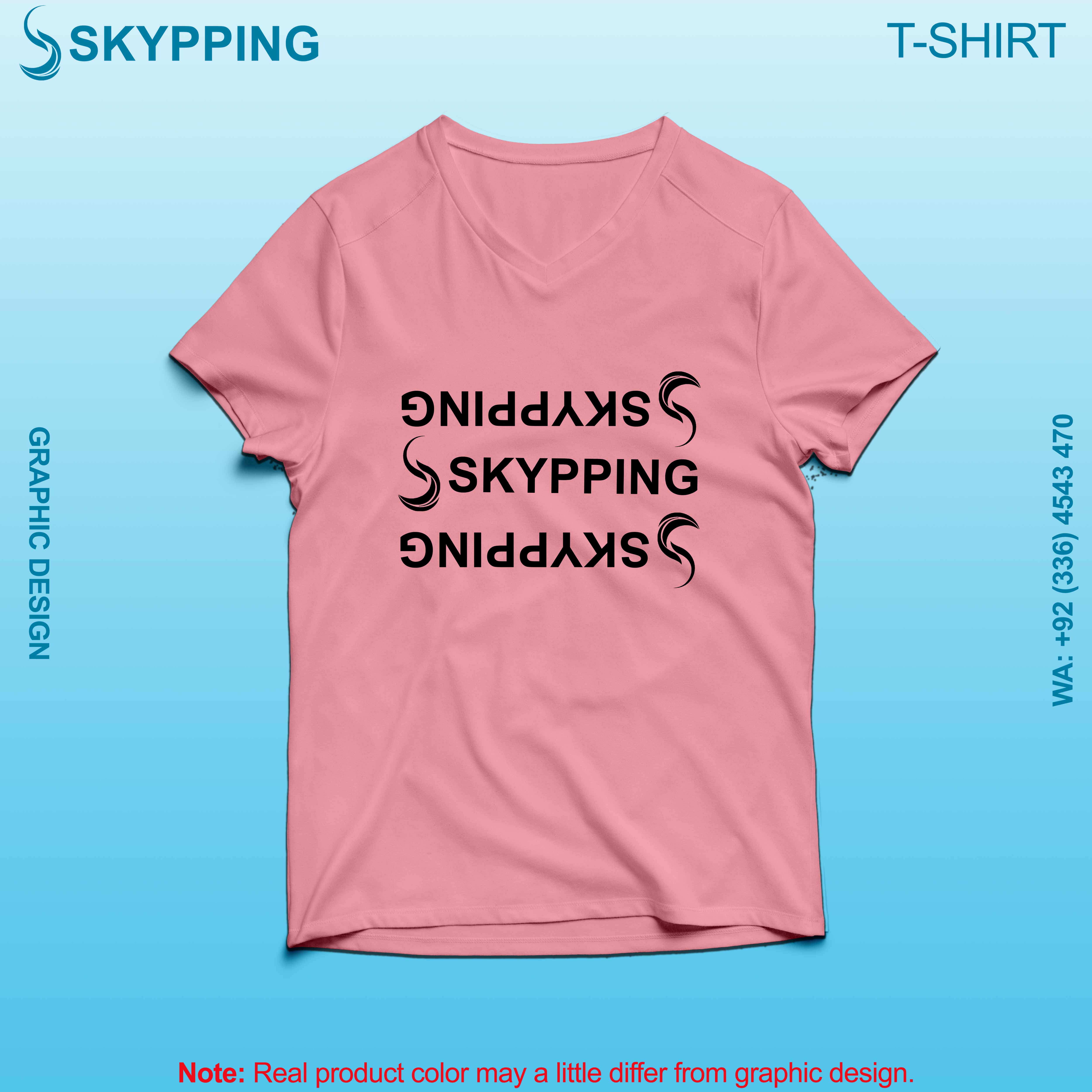 V-Neck Short set-in style sleeve long length t-shirt with shoulder panel for men